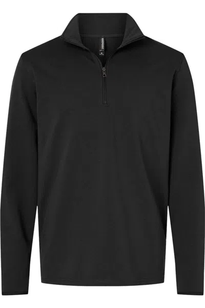 Independent Trading Co. Perform Quarter-zip Pullover In Black