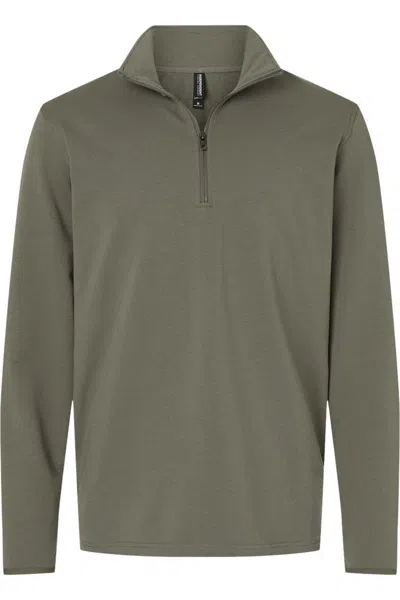 Independent Trading Co. Perform Quarter-zip Pullover In Silver
