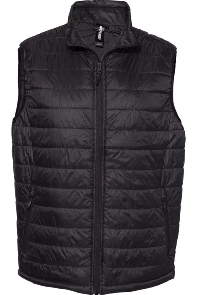 Independent Trading Co. Puffer Vest In Black