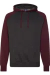 Independent Trading Co. Raglan Hooded Sweatshirt In Multi