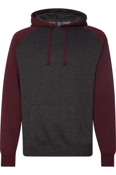 Independent Trading Co. Raglan Hooded Sweatshirt In Multi