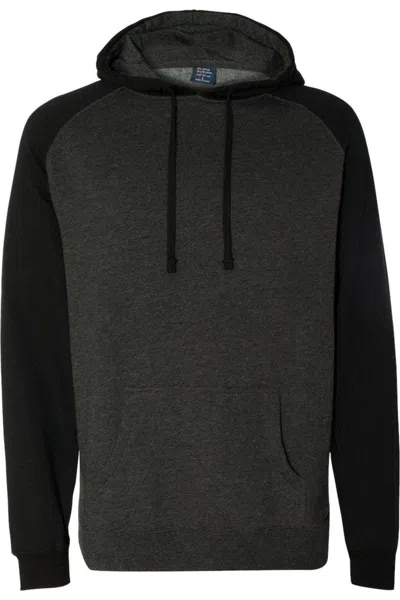 Independent Trading Co. Raglan Hooded Sweatshirt In Multi
