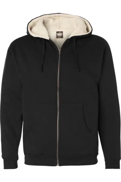 Independent Trading Co. Sherpa-lined Full-zip Hooded Sweatshirt In Multi