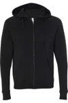 Independent Trading Co. Special Blend Raglan Full-zip Hooded Sweatshirt In Black