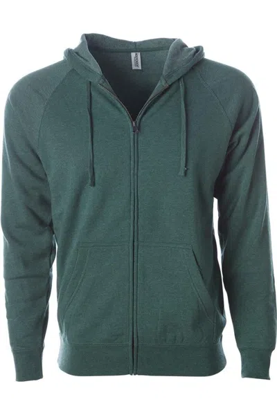INDEPENDENT TRADING CO. SPECIAL BLEND RAGLAN FULL-ZIP HOODED SWEATSHIRT