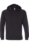 Independent Trading Co. Special Blend Raglan Hooded Sweatshirt In Black