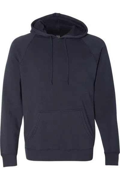 Independent Trading Co. Special Blend Raglan Hooded Sweatshirt In Black