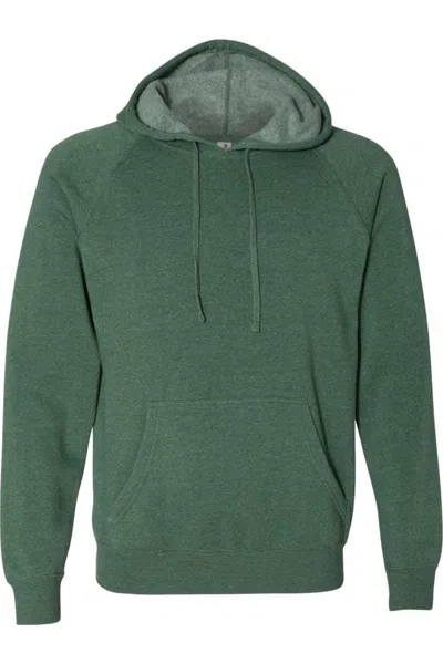 Independent Trading Co. Special Blend Raglan Hooded Sweatshirt In Pink