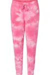 Independent Trading Co. Tie-dyed Fleece Pants In Pink
