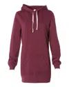 Independent Trading Co. Women's Special Blend Hooded Sweatshirt Dress In Multi