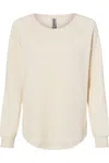 Independent Trading Co. Women´s California Wave Wash Crewneck Sweatshirt In Beige
