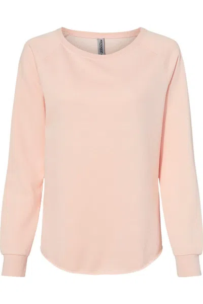 Independent Trading Co. Women´s California Wave Wash Crewneck Sweatshirt In Brown