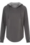 Independent Trading Co. Womens Lightweight California Wave Wash Hooded Sweatshirt In Multi