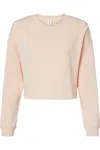 Independent Trading Co. Women´s Lightweight Cropped Crew Pullover In Gold