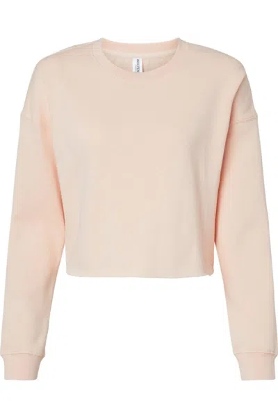 Independent Trading Co. Women´s Lightweight Cropped Crew Pullover In Gold