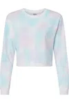 Independent Trading Co. Women´s Lightweight Cropped Crew Pullover In Multi