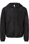 Independent Trading Co. Youth Lightweight Windbreaker Full-zip Jacket In Black