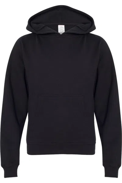 Independent Trading Co. Kids' Youth Midweight Hooded Sweatshirt In Black