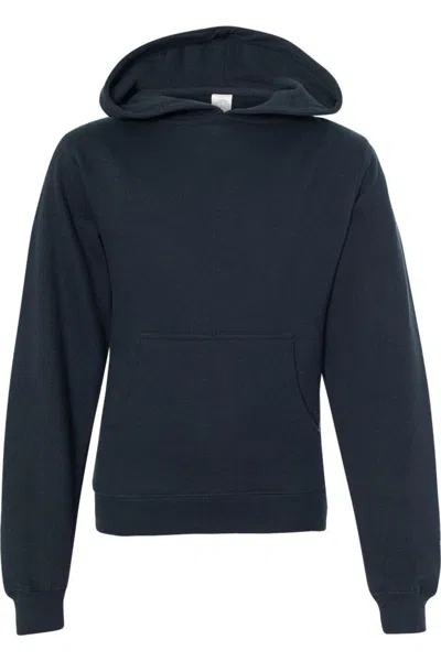 Independent Trading Co. Kids' Youth Midweight Hooded Sweatshirt In Blue