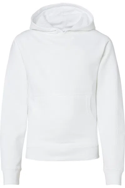 Independent Trading Co. Kids' Youth Midweight Hooded Sweatshirt In White