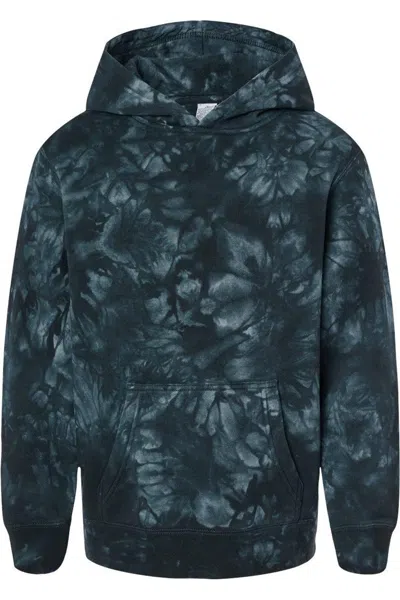 Independent Trading Co. Kids' Youth Midweight Tie-dye Hooded Pullover In Pattern