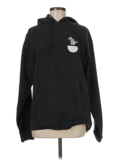 Pre-owned Independent Trading Company Pullover Hoodie In Black