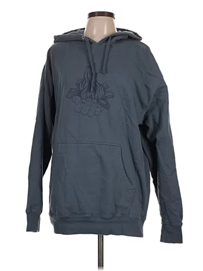 Pre-owned Independent Trading Company Pullover Hoodie In Blue