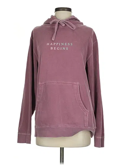 Pre-owned Independent Trading Company Pullover Hoodie In Burgundy