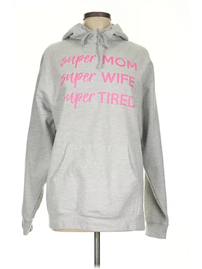 Pre-owned Independent Trading Company Pullover Hoodie In Gray