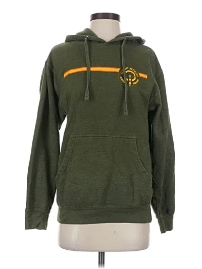 Pre-owned Independent Trading Company Pullover Hoodie In Green