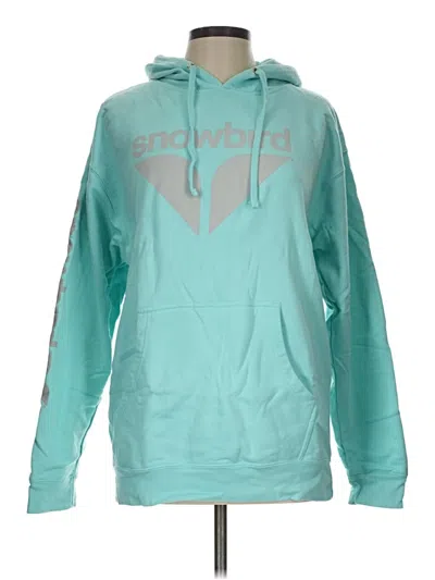 Pre-owned Independent Trading Company Pullover Hoodie In Teal