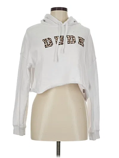 Pre-owned Independent Trading Company Pullover Hoodie In White