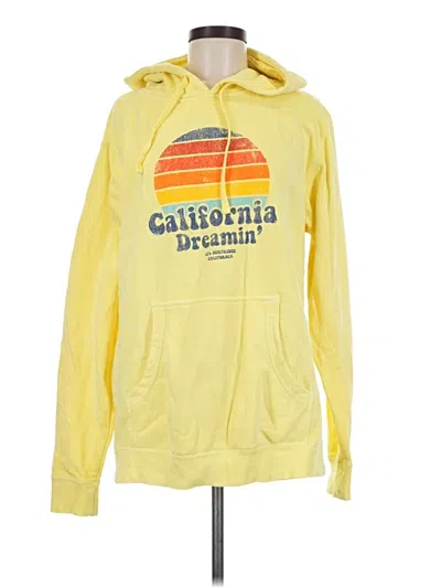 Pre-owned Independent Trading Company Pullover Hoodie In Yellow