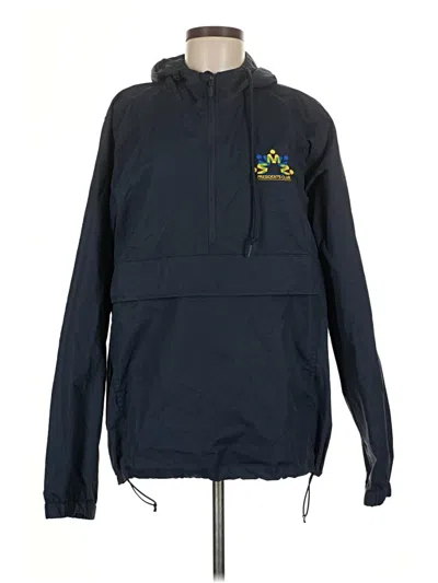 Pre-owned Independent Trading Company Windbreaker Jacket In Blue