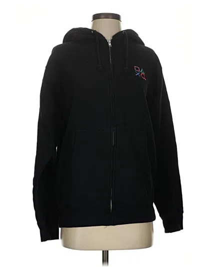 Pre-owned Independent Trading Company Zip Up Hoodie In Black