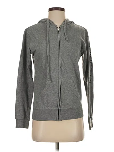 Pre-owned Independent Trading Company Zip Up Hoodie In Gray