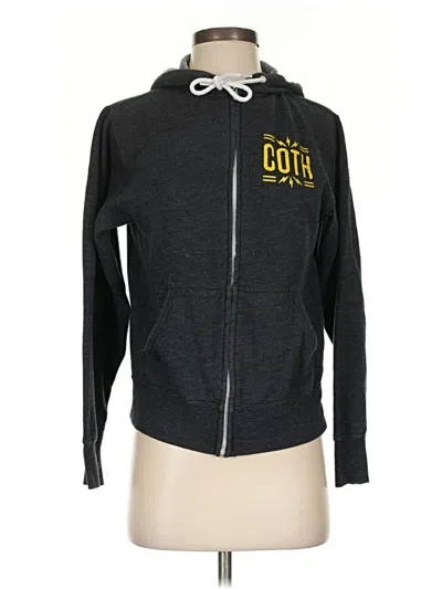 Pre-owned Independent Trading Company Zip Up Hoodie In Gray