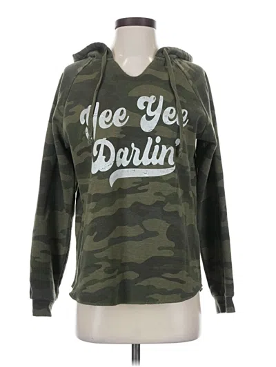 Pre-owned Independent Trading Company Zip Up Hoodie In Green