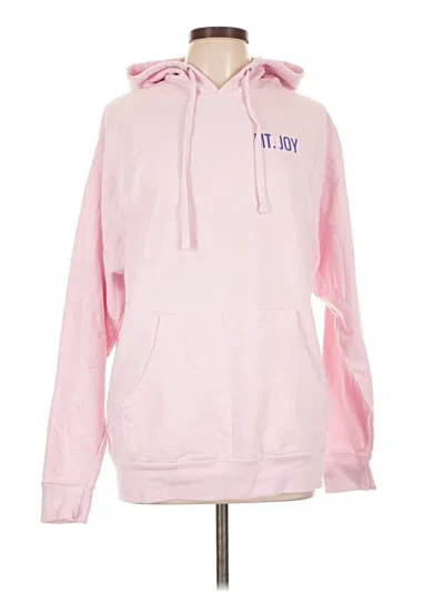 Pre-owned Independent Trading Company Zip Up Hoodie In Pink
