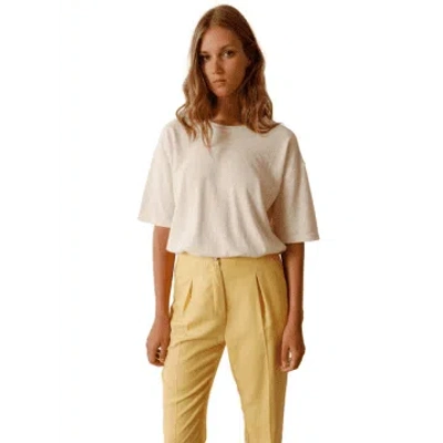 Indi And Cold Round Neck T-shirt In Crudo In Neutral