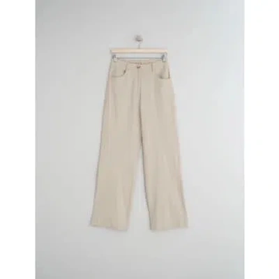 Indi And Cold Rustic Straight Trousers In White