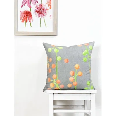 India & Purry Throw Pillow: Brunia On Grey