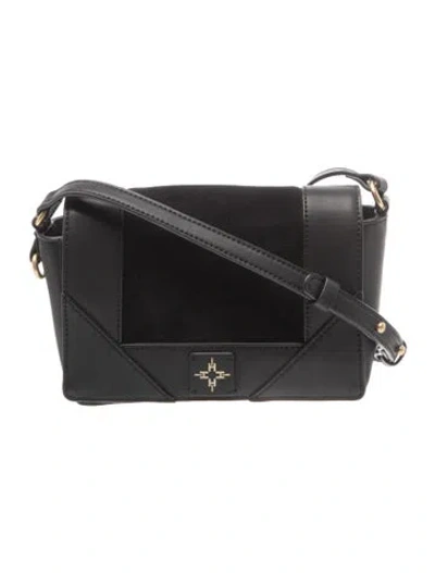 Pre-owned India Hicks Leather Crossbody Bag In Black