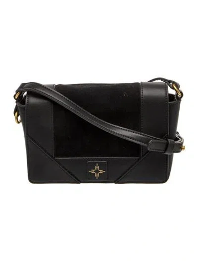 Pre-owned India Hicks Leather Crossbody Bag In Black