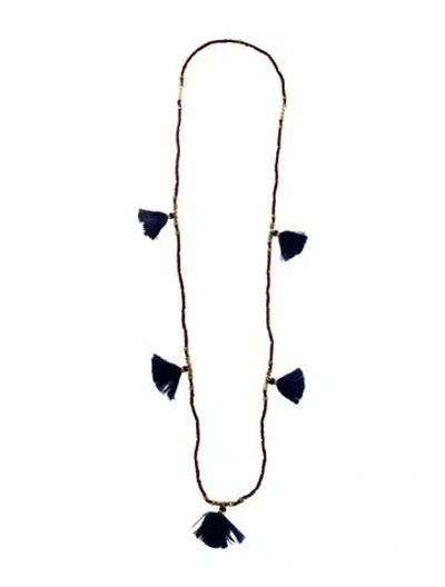 Pre-owned India Hicks No Hassle Tassel Necklace, 50", 50"