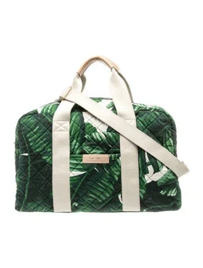 Pre-owned India Hicks Weekender Bag In Green