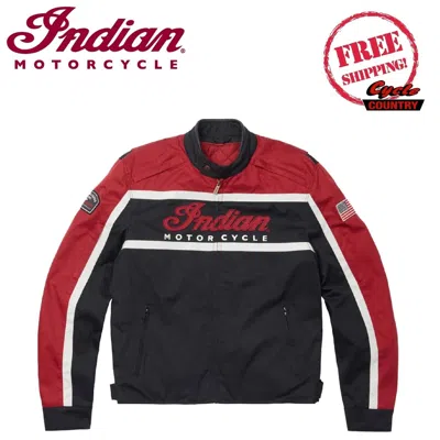 Pre-owned Indian Motorcycle Genuine  Brand Men's Black Hills Black And Red Free Shipping