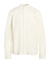 Indicode Man Shirt White Size Xl Cotton, Wool In Neutral