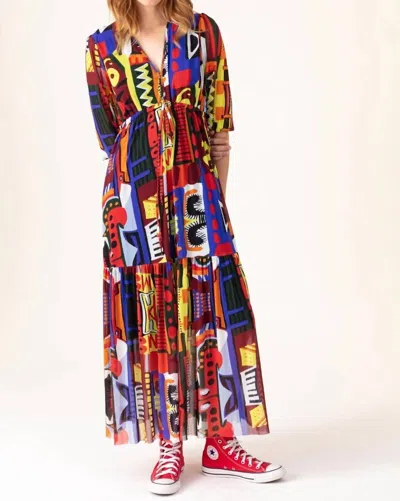 Indies Aztec Maxi In Red/multi