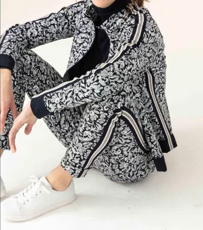 Indies Track Jacket In Multi In Black